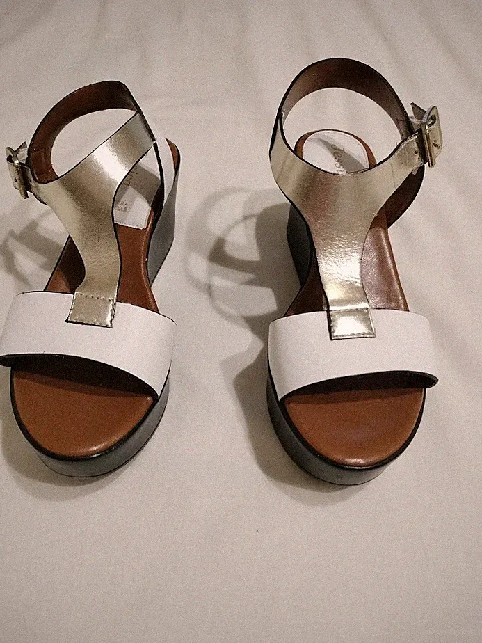 Damen Sandale High Heels Plateau