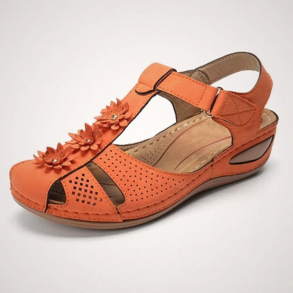 Damen-Sandalen breite Passform Keilabsätze Hausschuhe Flip-Flops Pantoletten Größe 2-10