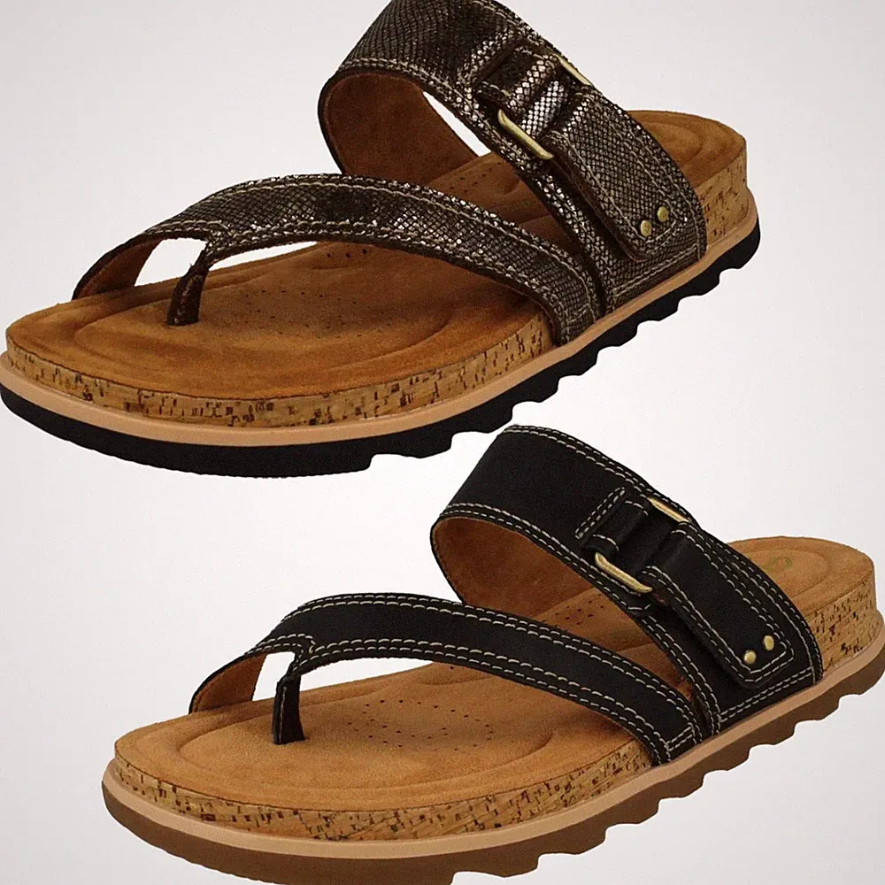 Damen-Sandalen Clarks Yacht Strand Riemchen Zehensteg Keilabsatz