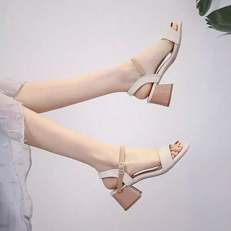 Damen Sandalen Elegante Keilabsatz 6 cm Rosa Kunstleder 29457