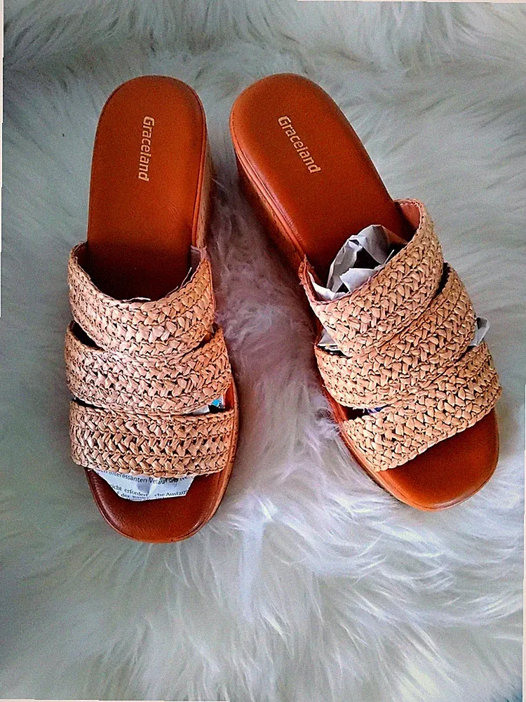 Damen Sandalen Gr 39 beige/braun von Graceland NEU REDUZIERT!!