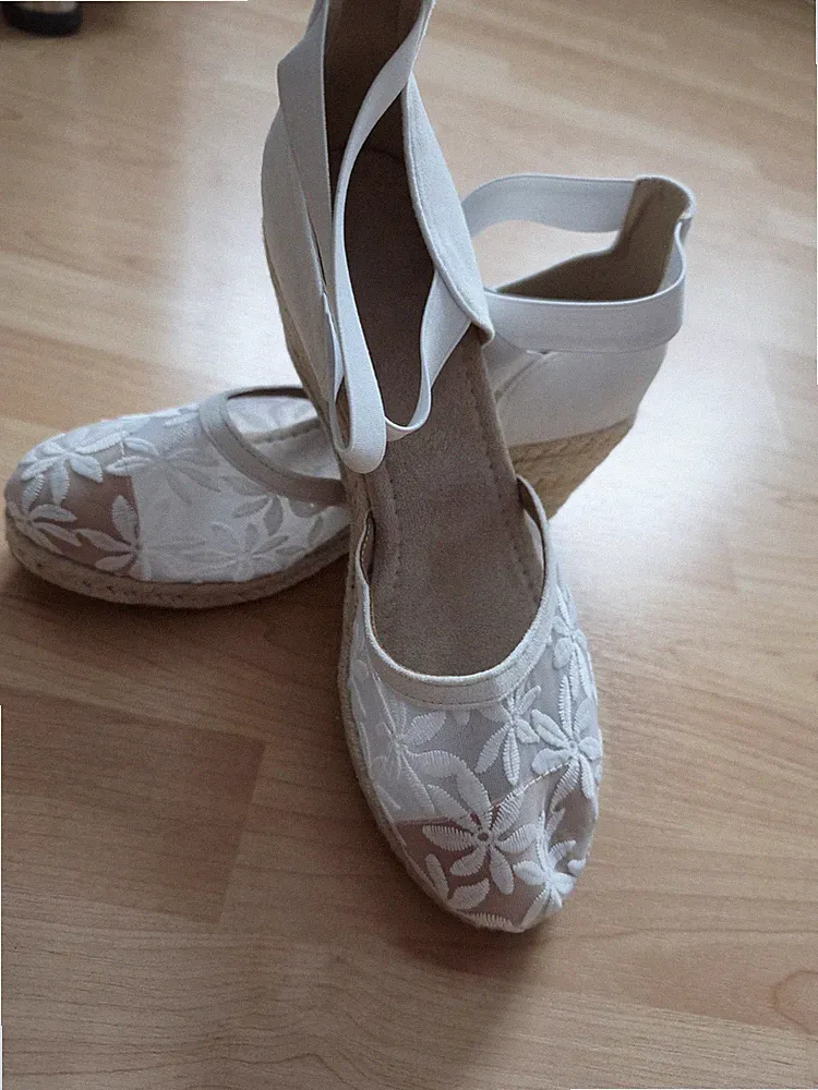 Damen Sandalen Keilabsatz mit Sandaletten