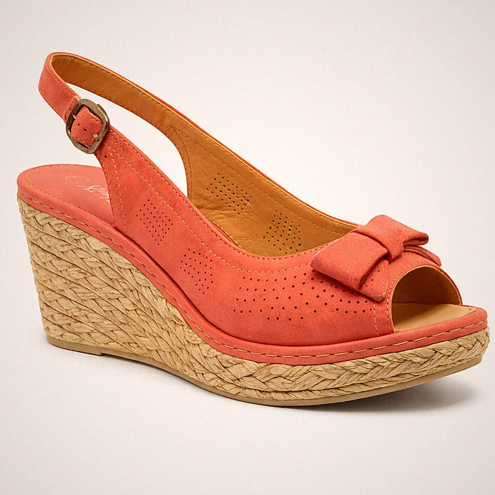 Damen-Sandalen Keilabsatz Plateau Espadrilles zehenfrei bequem elegant Sommerschuhe UK