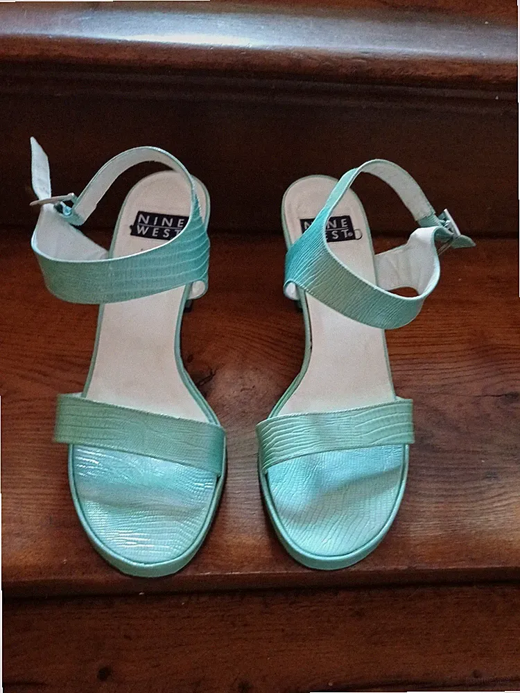 Damen Sandalen Nine West Gr 10 M Türkis
