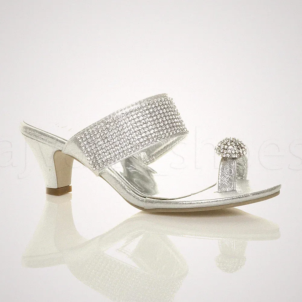 DAMEN-SANDALEN PLATEAU NIEDRIGER MITTELHOHER ABSATZ PEEPTOE PARTY ABSCHLUSSBALL HOCHZEIT BRAUT