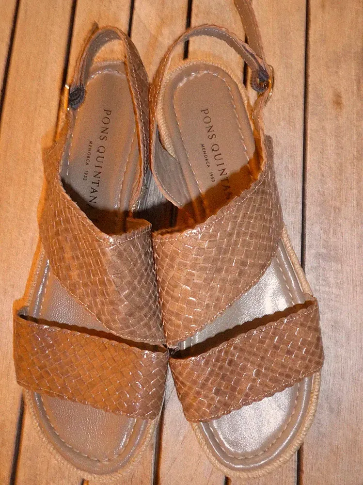 Damen Sandalen Pons Quintana Gr. 41 taupe