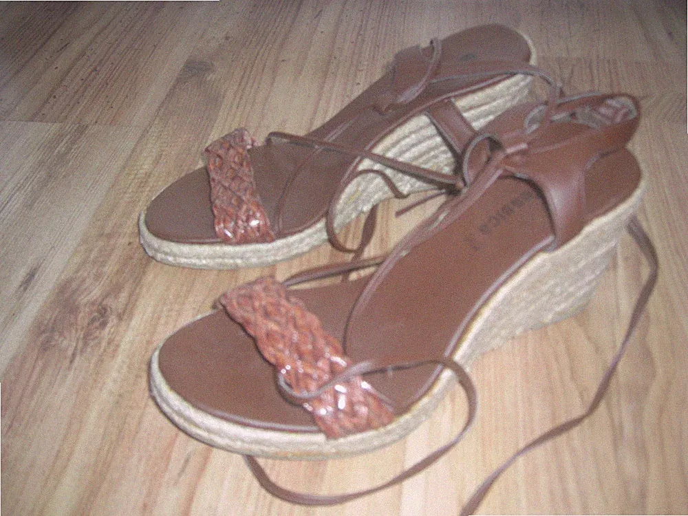 Damen Sandalen Schnürung braun Gr. 37