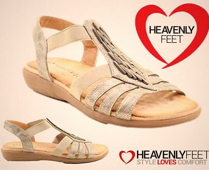Damen Sandalen Sommer Komfort Stylisch Leicht Elastisch Riemen Gepolsterte Sohle