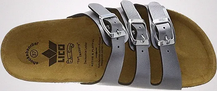 Damen-Sandalen Sommer Strand Freizeit Flip-Flops halbhoher Keilabsatz Größe UK 5–7
