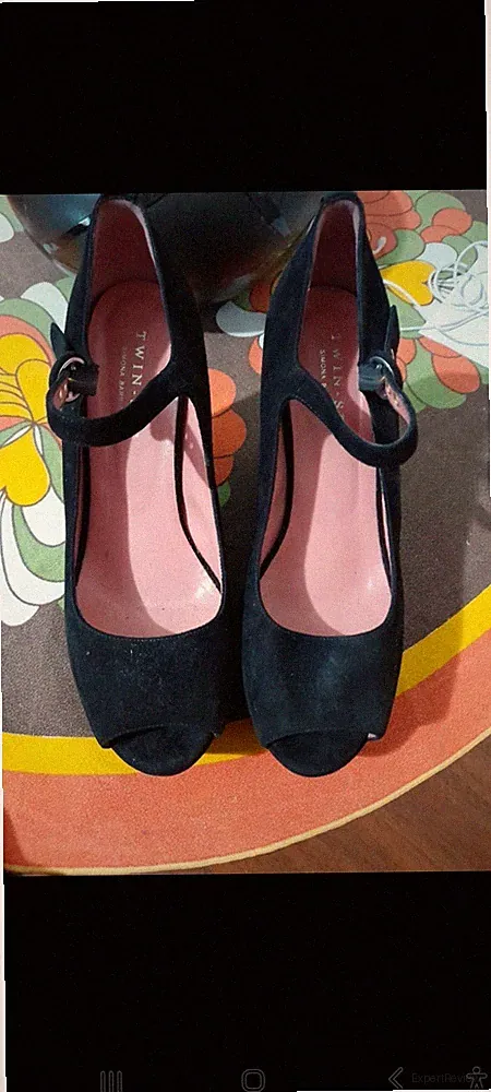 Damen Sandalen Twin Set S. Barbieri Leder Wildleder schwarz Gr. 41