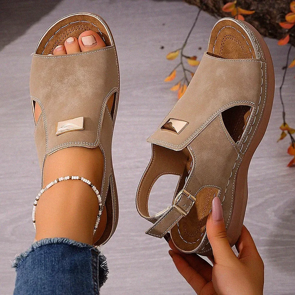 Damen Sandaletten Sandalen Keilabsatz Pantoletten Sommerschuhe Schlappen Slippe