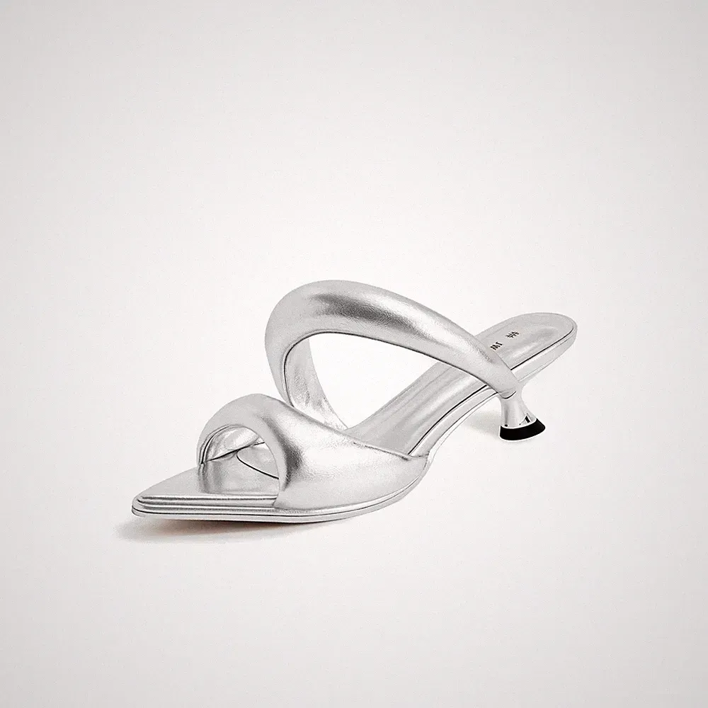 Damen Sara Pantolette Silber