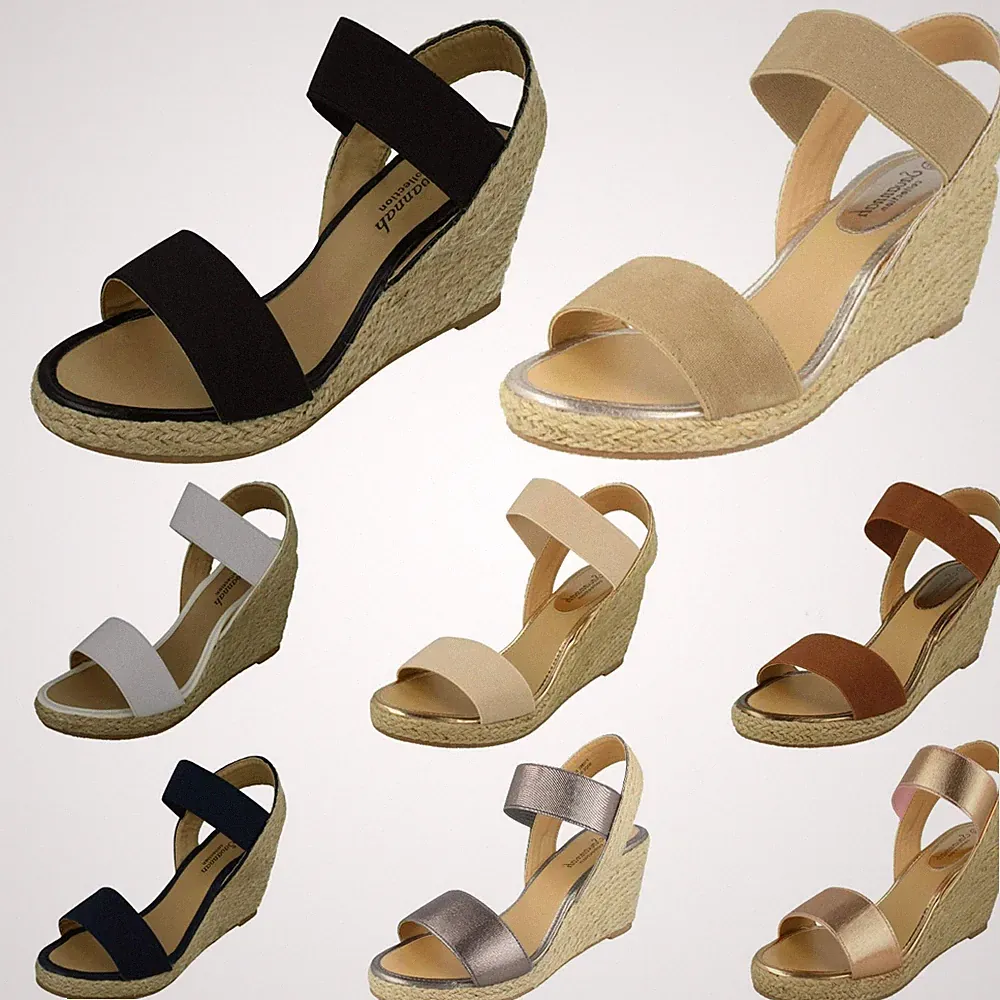 Damen Savannah elastische Wedges