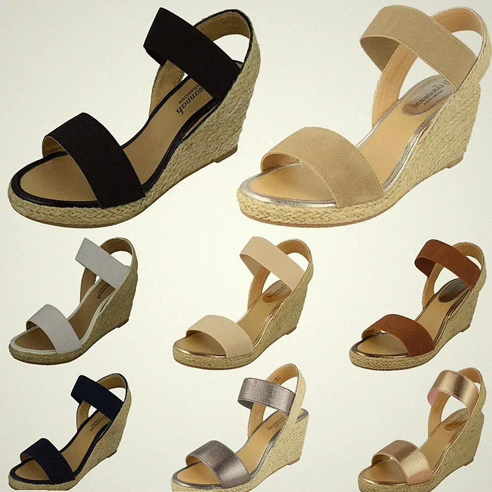 Damen Savannah elastische Wedges