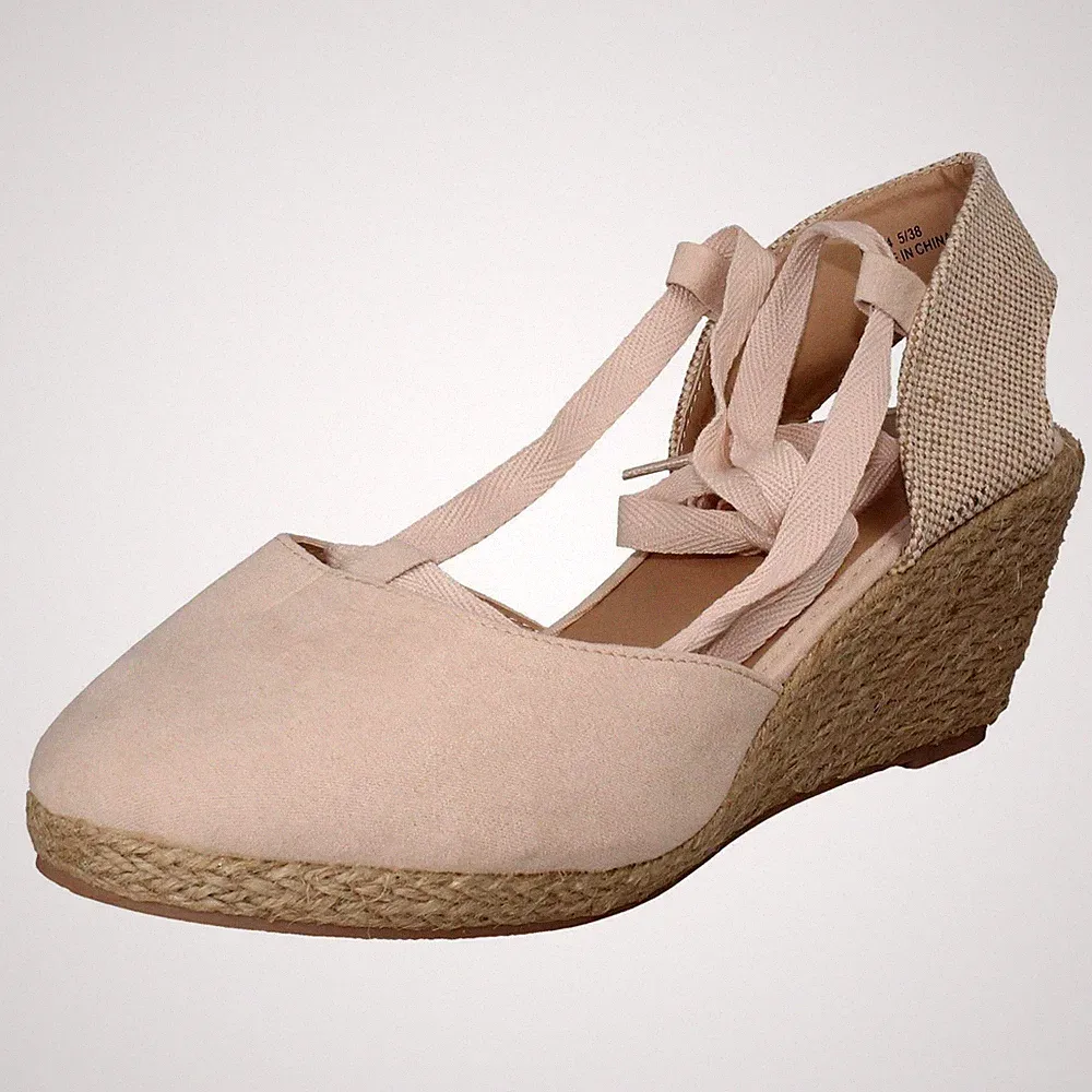 Damen Savannah High Espadrille Keilabsatz "Sandalen"