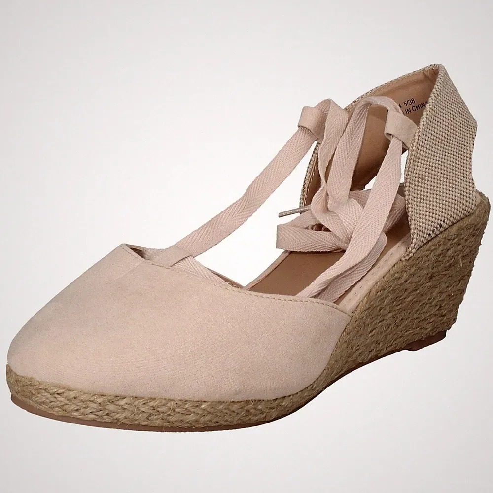 Damen Savannah Hohe Espadrille Keilabsatz Sandalen