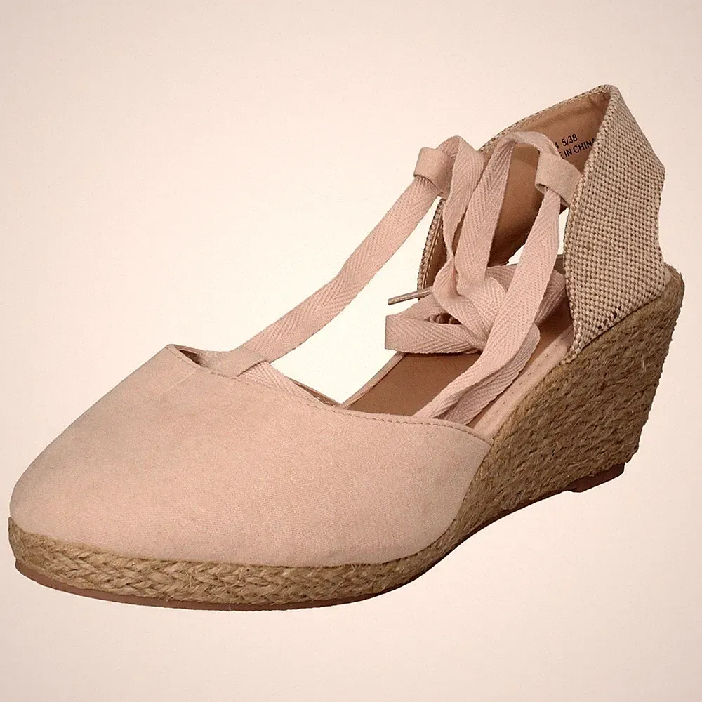 Damen Savannah Hohe Espadrille Keilabsatz Sandalen F2r294