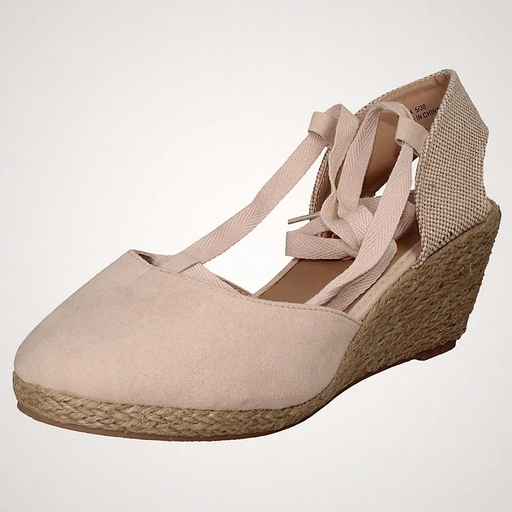 Damen Savannah hohe Espadrille Keilsandalen *F2R294*
