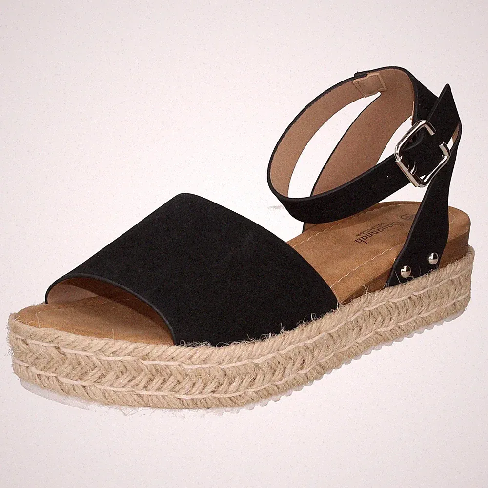 Damen Savannah Keilabsatz Mule Sandalen Weite Passform *F1R2039*
