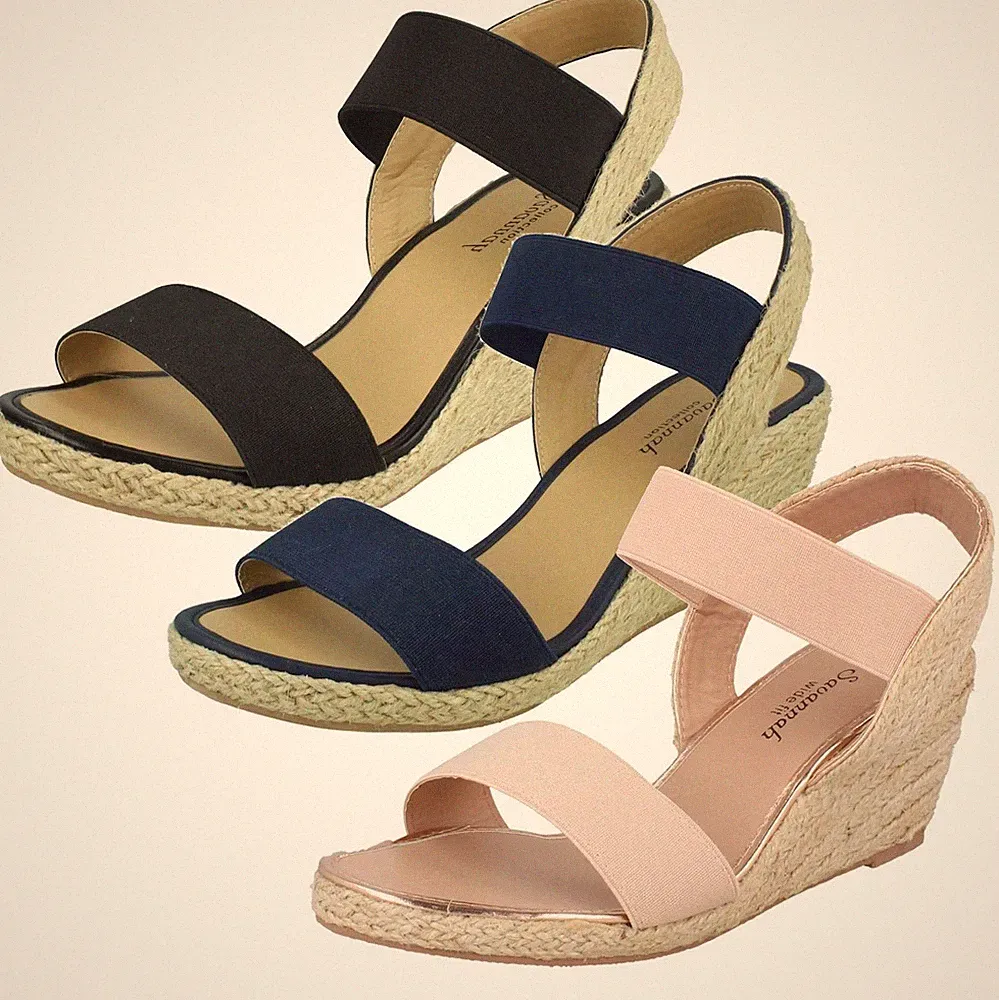 Damen Savannah Wide Fit Wedges F2R292