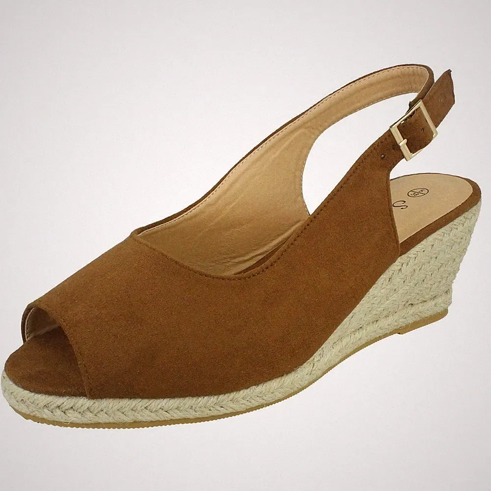 Damen Savannah Wide Fit Wedges *F2R295*
