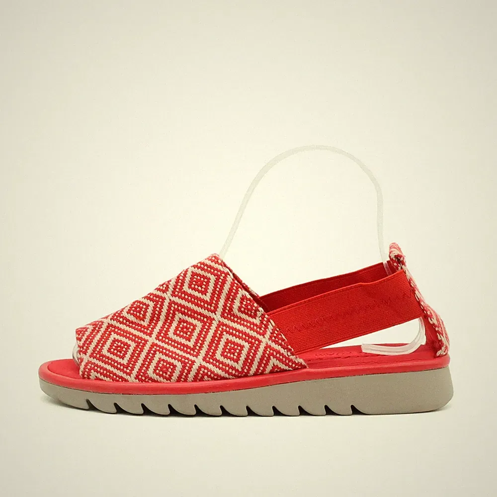 Damen Skechers Sandalen EU 36 Rot Textil Elastisch