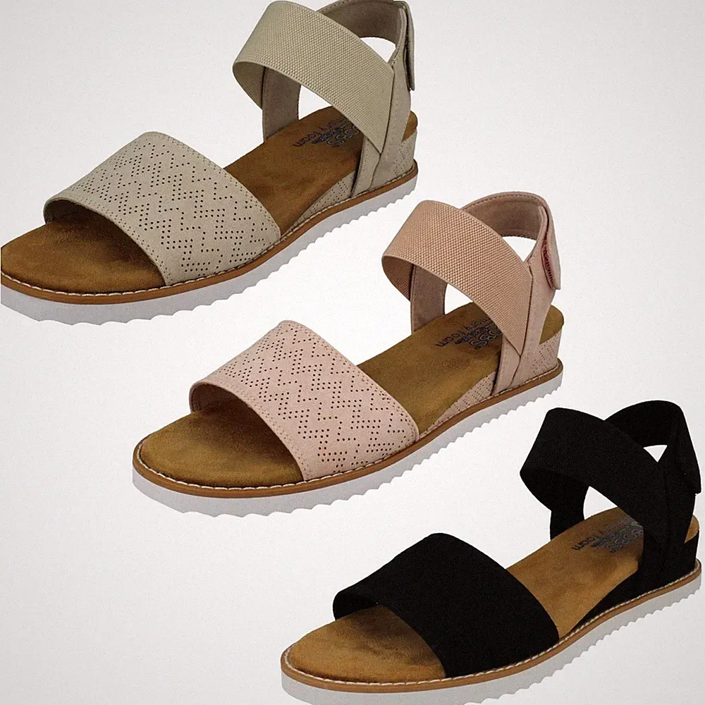 Damen Skechers Sandalen mit niedrigem Keilabsatz "Desert Kiss 31440"