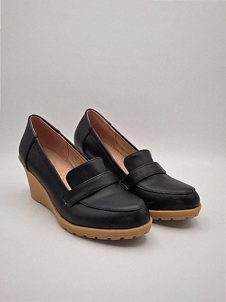 Damen Slipper mit Keilabsatz Gr.39