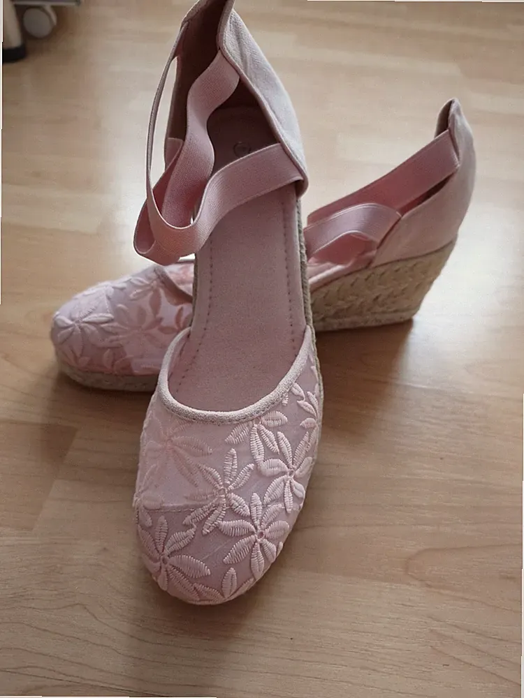 Damen Sommer Keilabsatz Sandalen Plateau