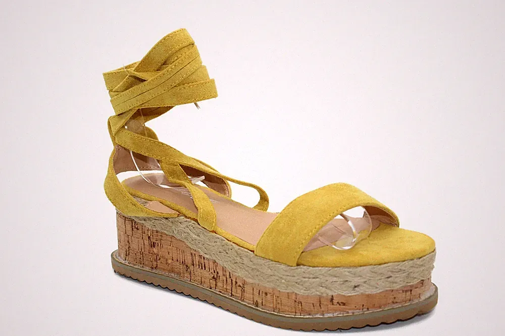Damen Sommer Plateau Keilabsatz Sandalen Damen Strand Espadrilles Flatform Schuhe Größe