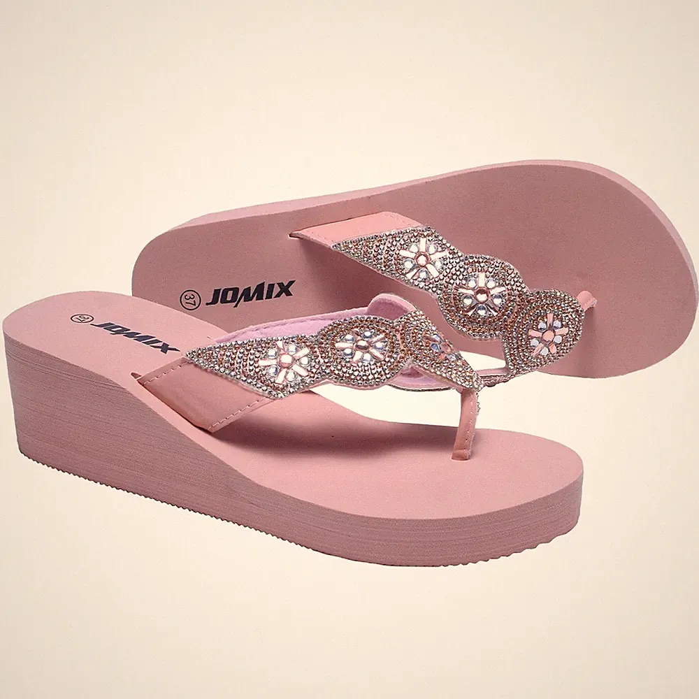 Damen Sommer Sandalen mit Strass Frauen Bohemian Sandals Freizeit Strand Sand...