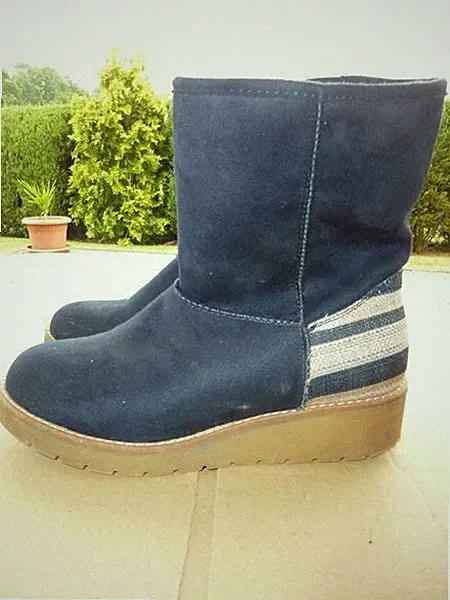 Damen Stiefel, Graceland, Booty, warm gefüttert, blau, Gr. 37