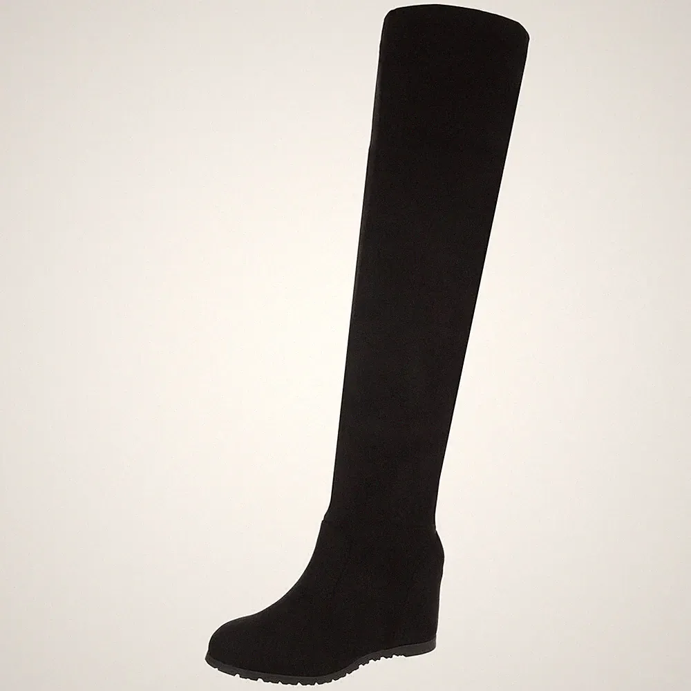 Damen Stiefel mit Reißverschluss Ital-Design 8087 in Schwarz
