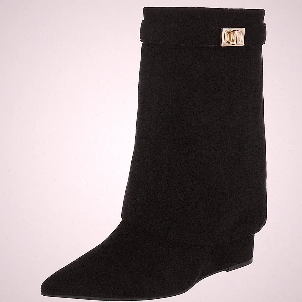 Damen Stiefeletten mit Reißverschluss Ital-Design 8730 in Schwarz