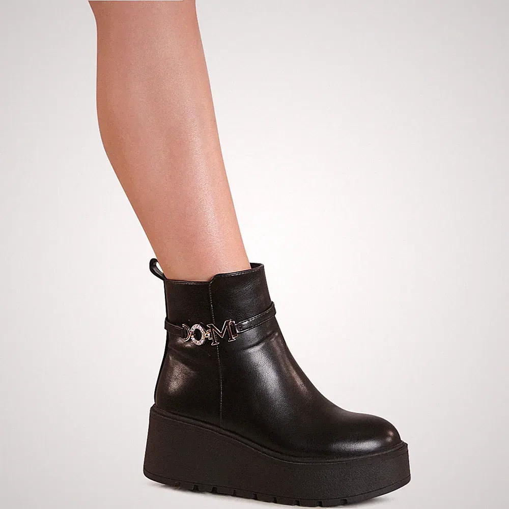 Damen XXL Plateau Stiefeletten Boots Booties Kurzstiefel
