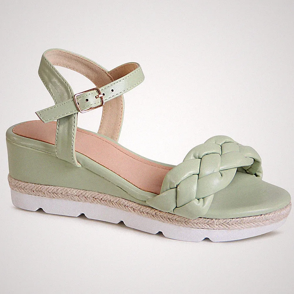 Damenschuhe Keil Sandalen Riemchen Plateau Sandaletten Keilabsatz Pumps Knoten