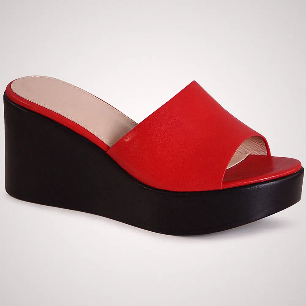 Damenschuhe Keil Sandalen XXL Plateau Keilabsatz Pantoletten Pumps