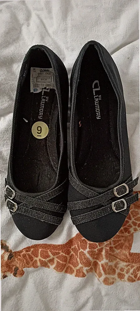 Damenschuhe mit Keilabsatz - Gr. 39.5 schwarz Black shoes women
