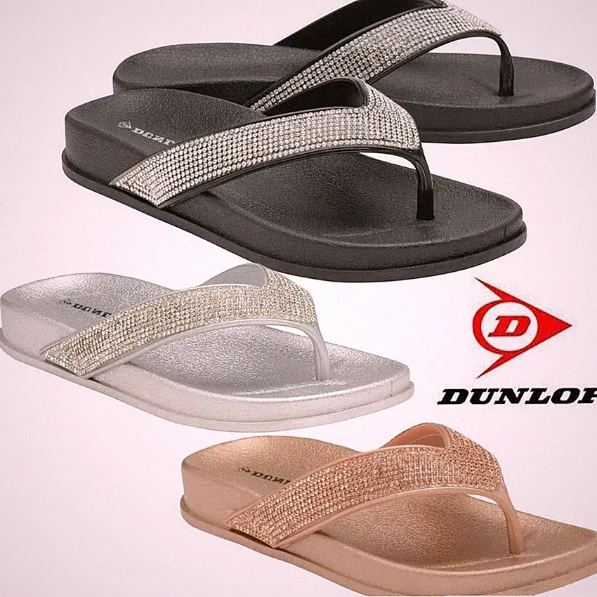 Damenschuhe niedriger Keilabsatz bequeme Walking-Flip-Flops Fitness gepolsterte Sandalen