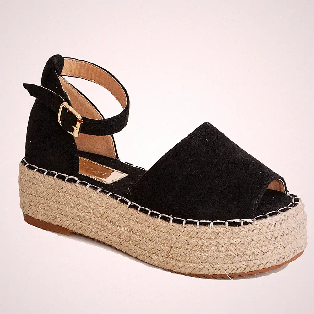 Damenschuhe Sandalen Espadrilles Corde Schaft Keilabsatz TOOCOOL E7263