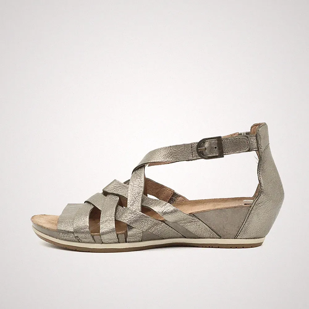 Dansko Damen Sandale EU 39 Braun Leder Gepolsterte Innensohle Sandalen