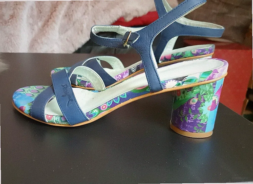 Desigual Sandaletten Sandale blau bunt Blumen Gr. 39
