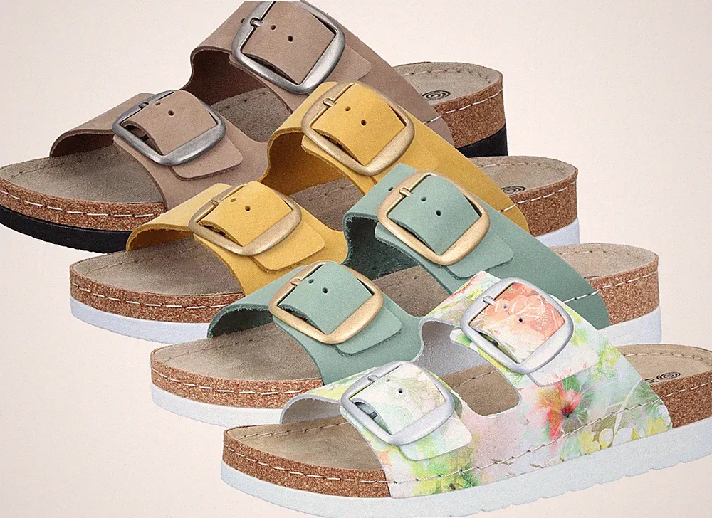 Dr. Brinkmann Damen Pantolette mit Plateau und anatomisch geformtem Fußbett