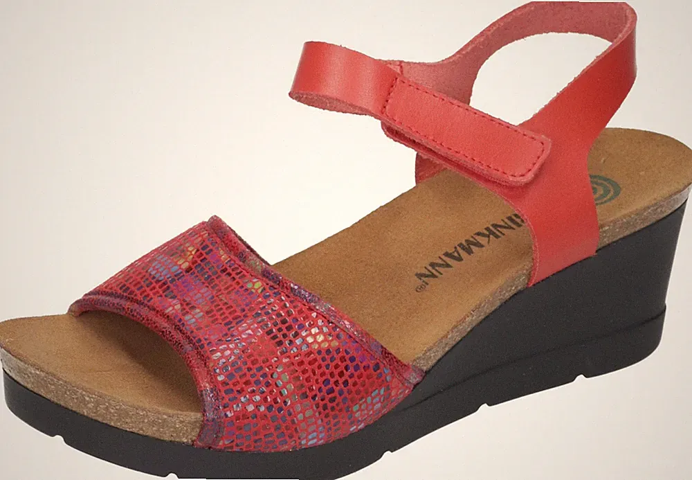 Dr. Brinkmann Damen Sandaletten Leder Sandalen rot 711009-4 Gr. 35-42 Neu3