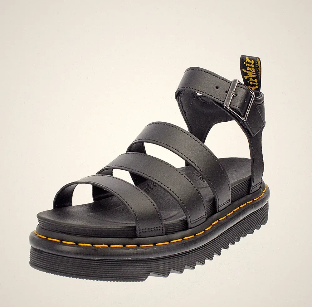 Dr. Martens Blaire Hydro - Plateau Sandalen Leder schwarz - Größe 36 [3 US 22cm