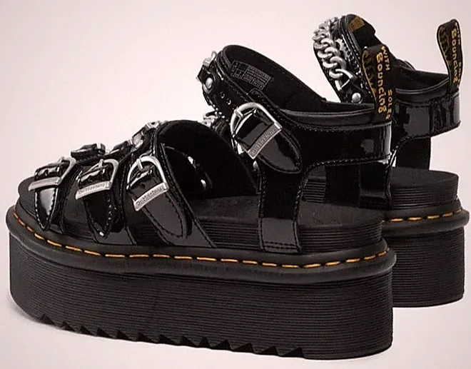 Dr. Martens Blaire II Quad Chain Damen Sandalen Platform Sommer Keilabsatz
