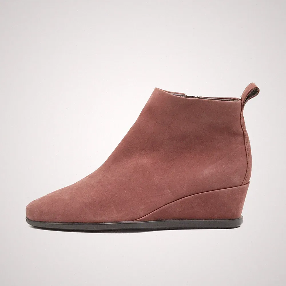ECCO Damen Keilabsatz Stiefelette Leder Braun Comfort Stiefeletten EU 37