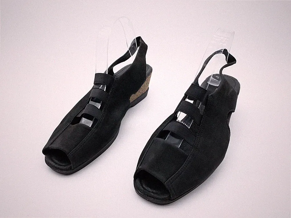 ecco Damen Sandale Sandalette Sommerschuh Halbschuh schwarz Gr41 EU Art 17949-98