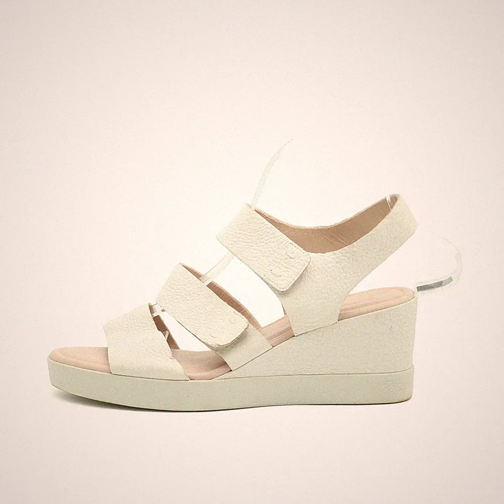 keilabsatz sandalen damen weiß