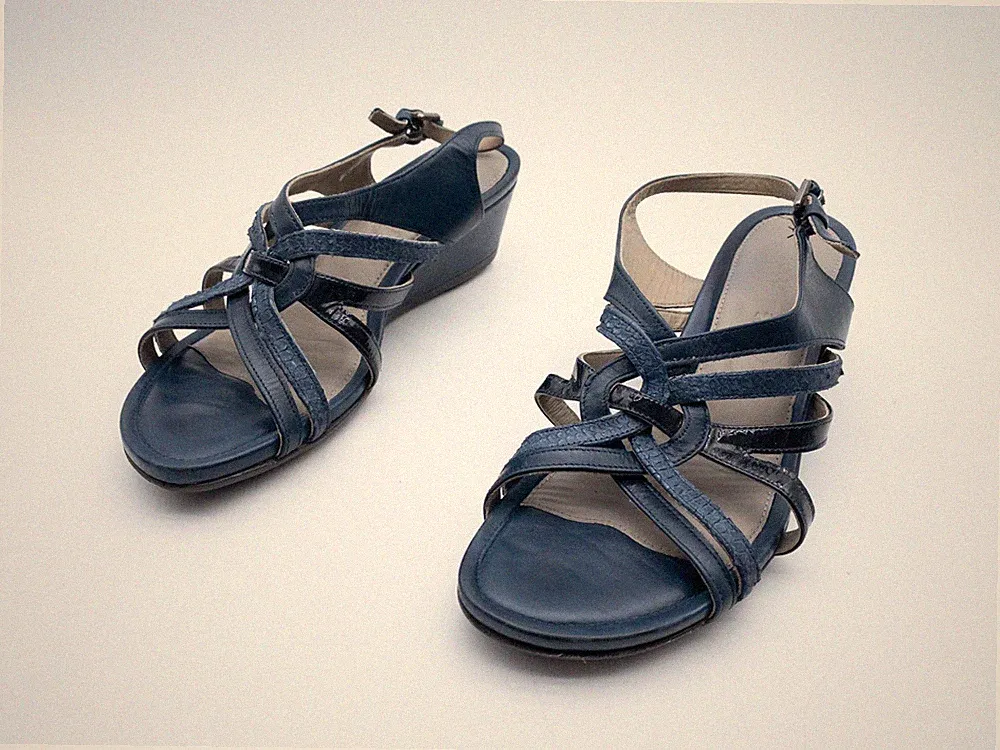 ecco Damen Sandalen Keilsandalette Sommerschuh Sandalette Gr 40 Art 36020-30